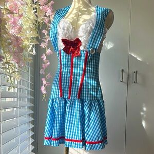 Leg Avenue Blue Gingham Mini Dress